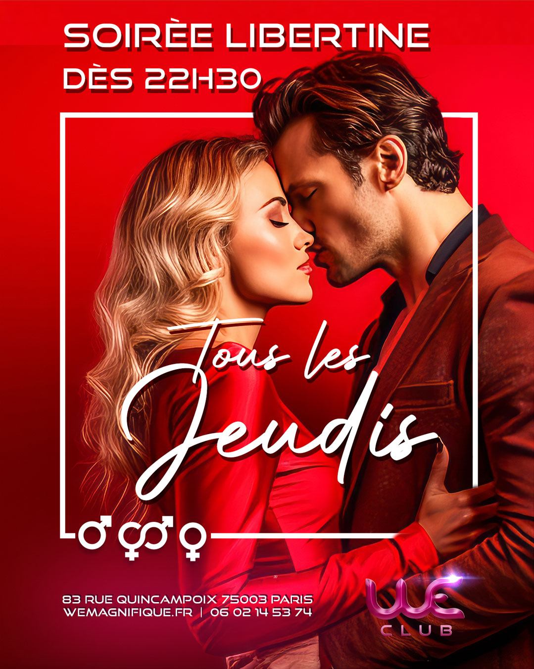 Au We clun soirée libertine du Jeudi à Paris