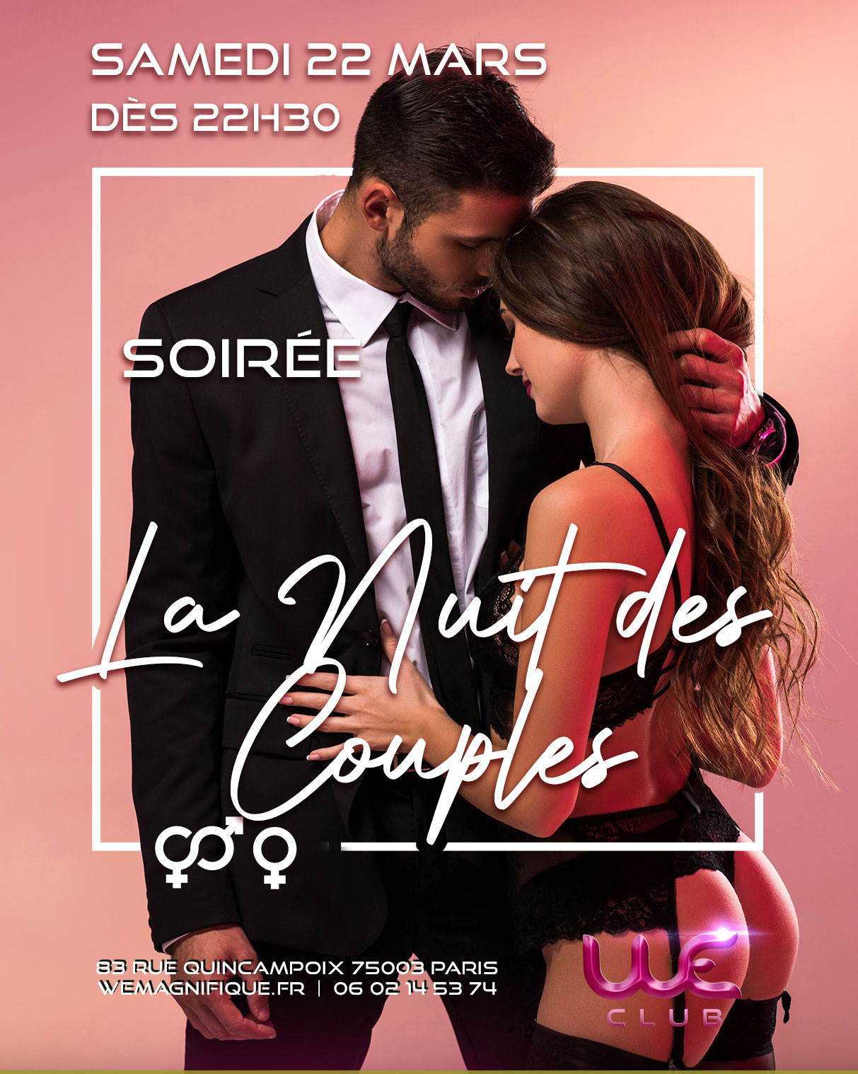 soiree libertine le 22 mars pour les femmes seiles et couples