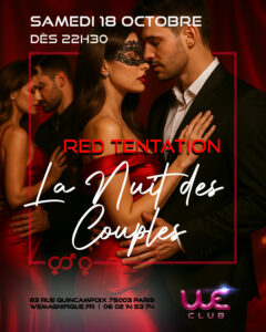 soirre libertine pour les couples et femme seules a Paris