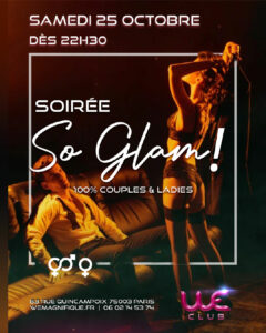 SOIREE LIBERTINE A PARIS LE 25-OCTOBRE 2025