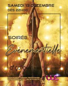 soiree evenementielle libertine a Paris le 13 decembre 2025