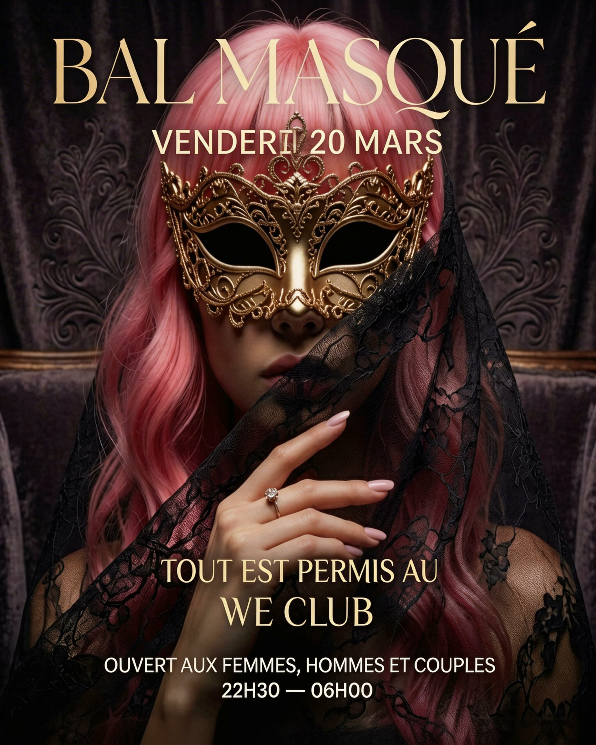 bal masque libertin vendredi 20 mars